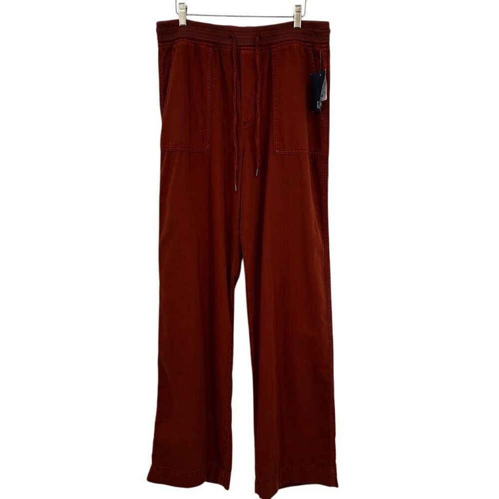 Gap Cotton Lyocell Blend Pullon Pants Brown Size Medium NWT‎
